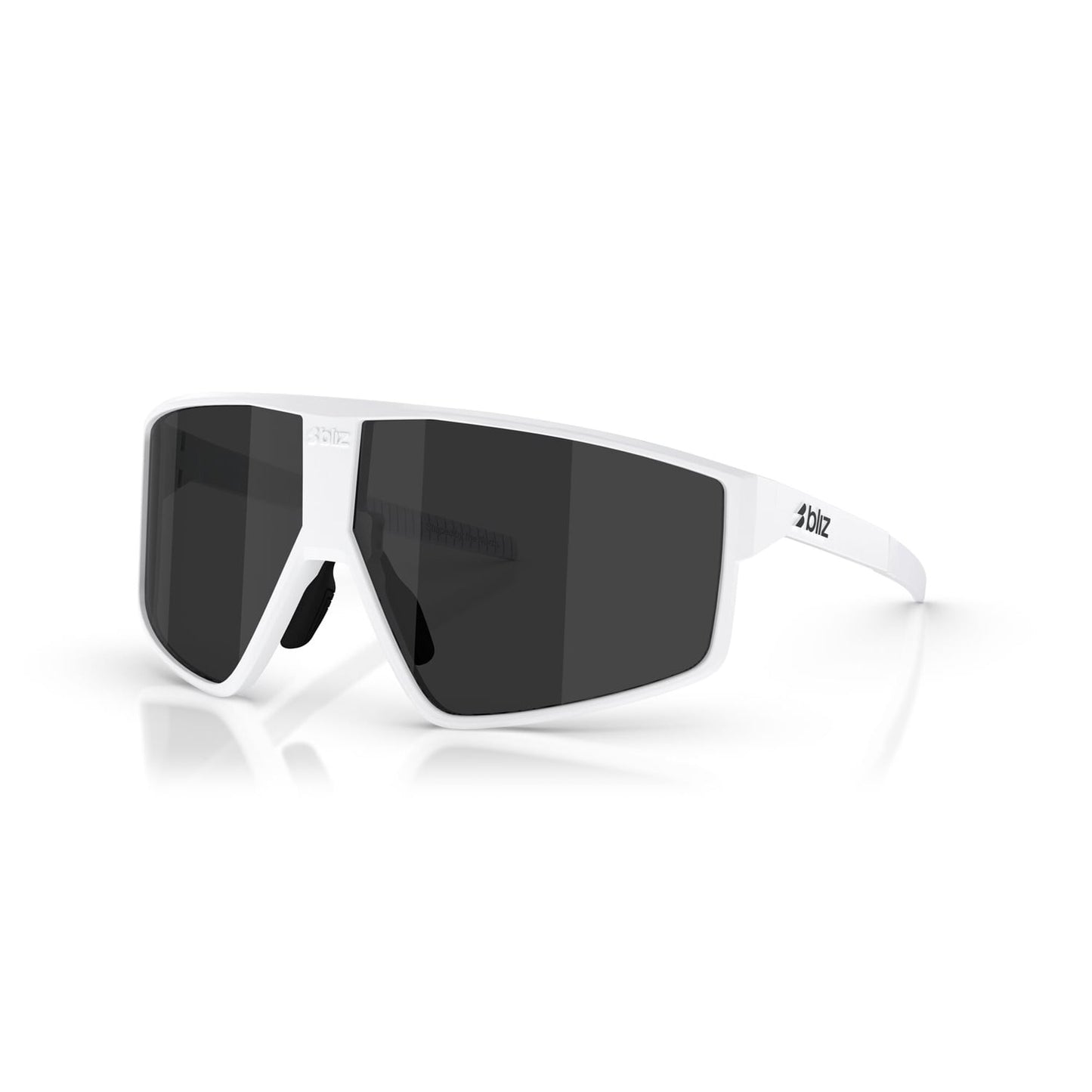 Glasses BLIZZ P002S White Matt Smoked Grey Screen