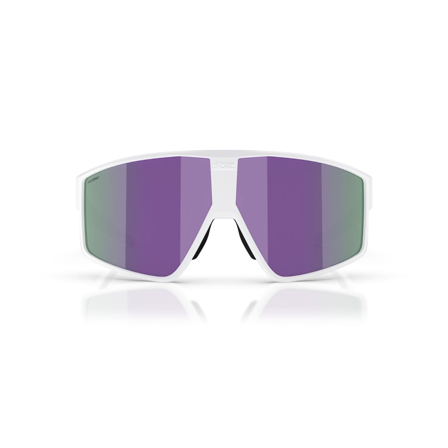 Okulary BLIZZ P002S Matt White Frame Brown Violet Multicolour