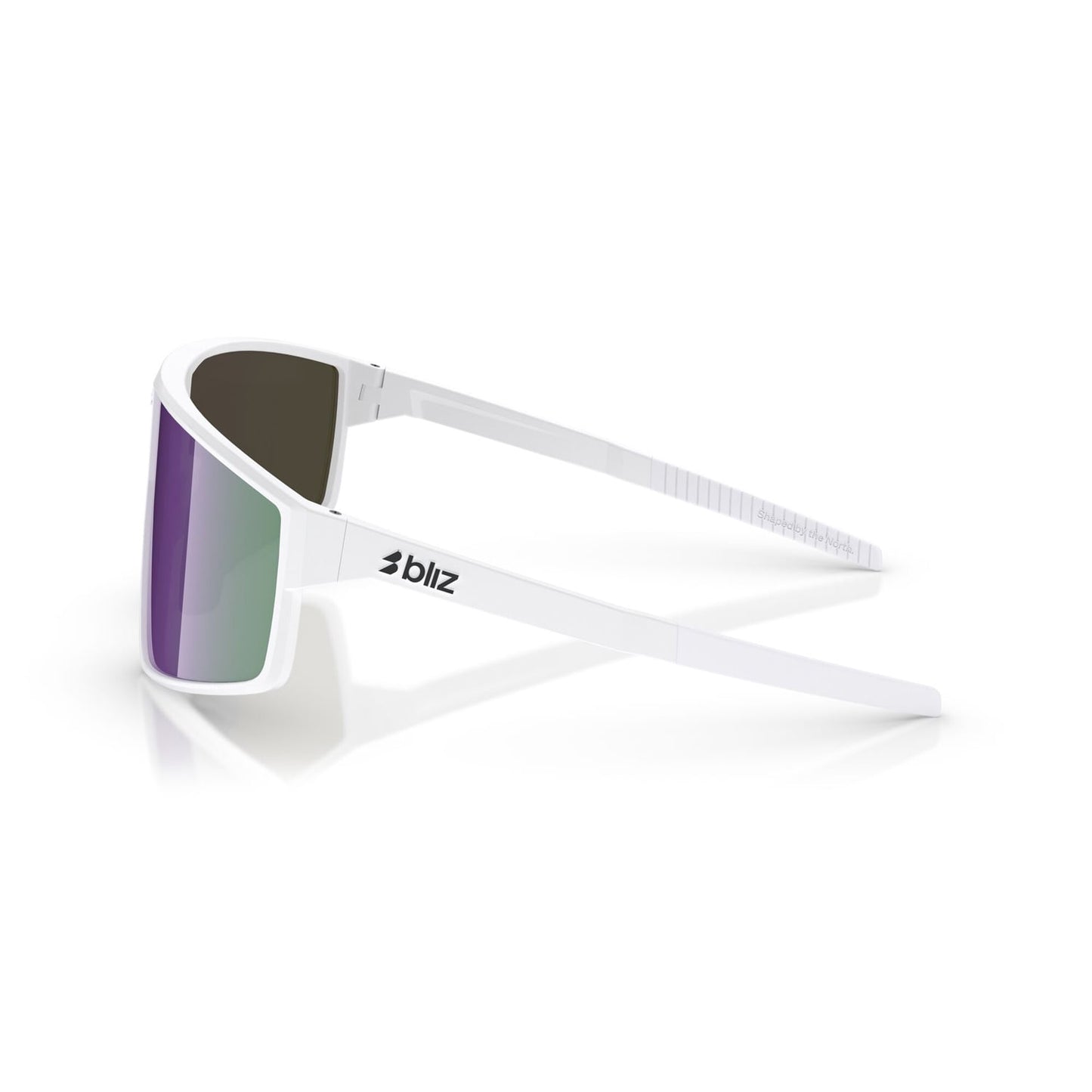 Okulary BLIZZ P002S Matt White Frame Brown Violet Multicolour