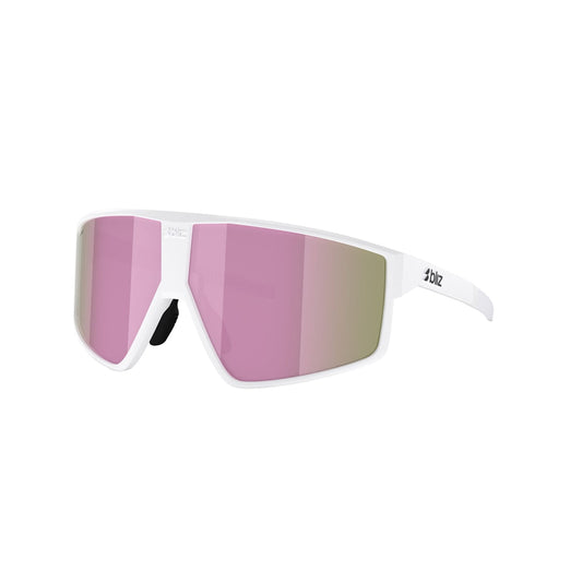 Glasses BLIZ P002 S White Matt Pink Brown Screen