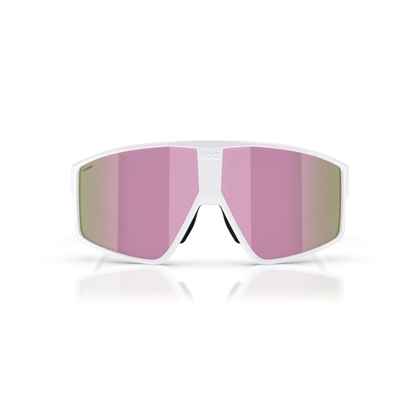 Glasses BLIZZ P002S White Matt Brown Pink Screen