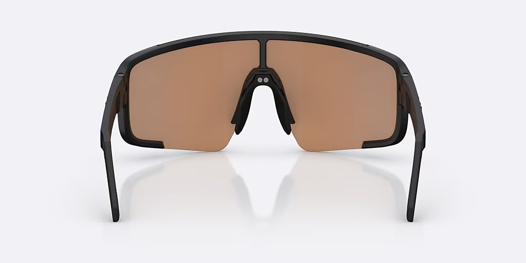 BLIZ P003 Matt Black Coral/Orange Iridium Blue Glasses