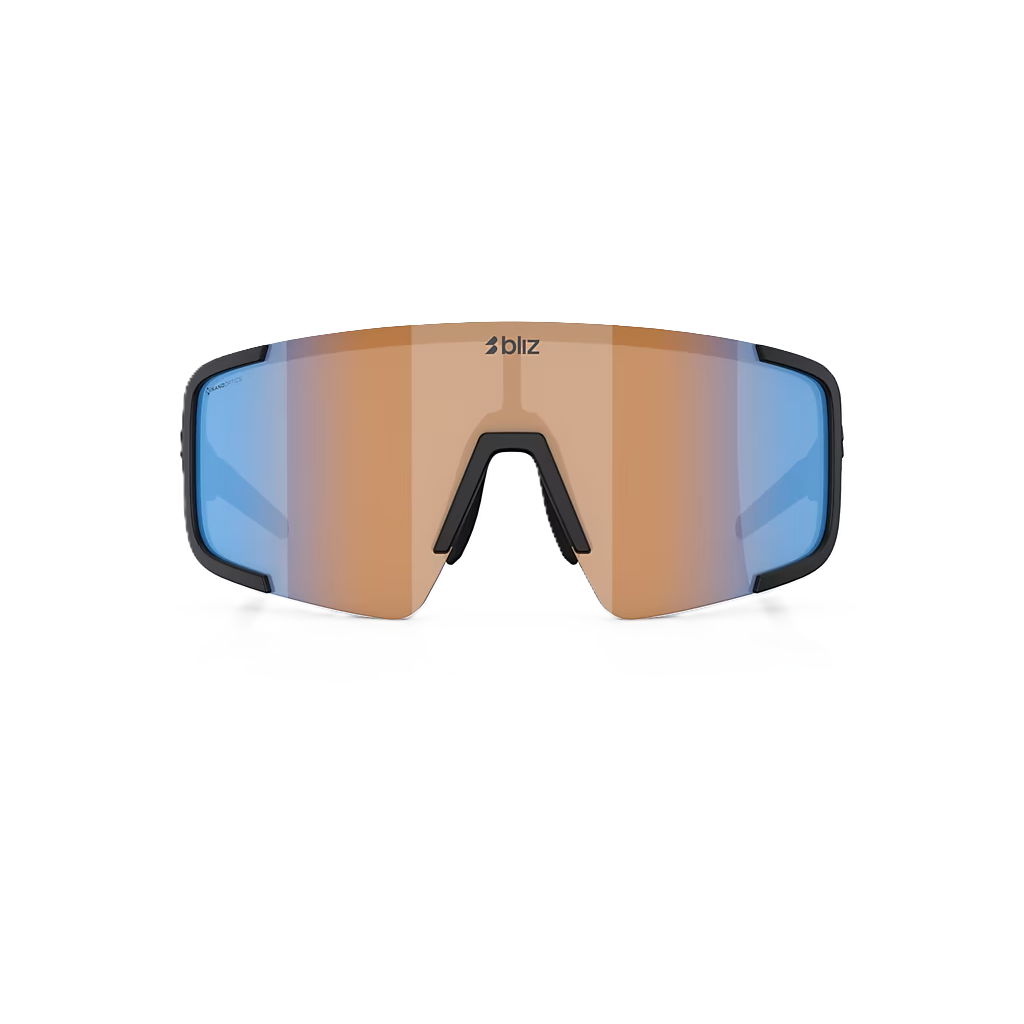 BLIZ P003 SMALL Glasses Black Matt Coral/Orange Iridium Blue Screen