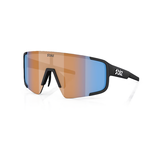 Okulary BLIZ P003 SMALL Black Matt Nano Optics Lens Nordic Ligh Coral - Orange w Blue Multi