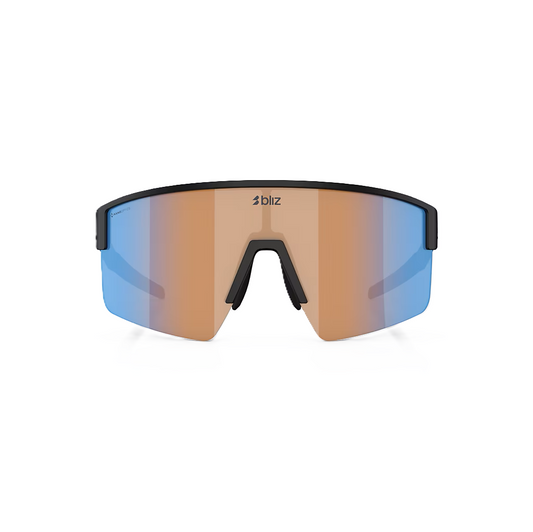 Okulary BLIZ P004 SMALL Black Matt Nano Optics Lens Nordic Ligh Coral - Orange w Blue Multi