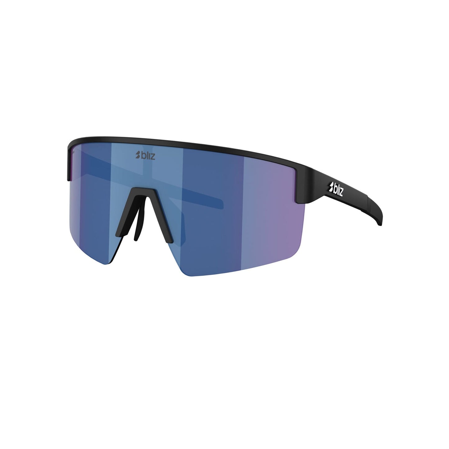 Okulary BLIZ P004 Matt Black Blue Mirror Lens