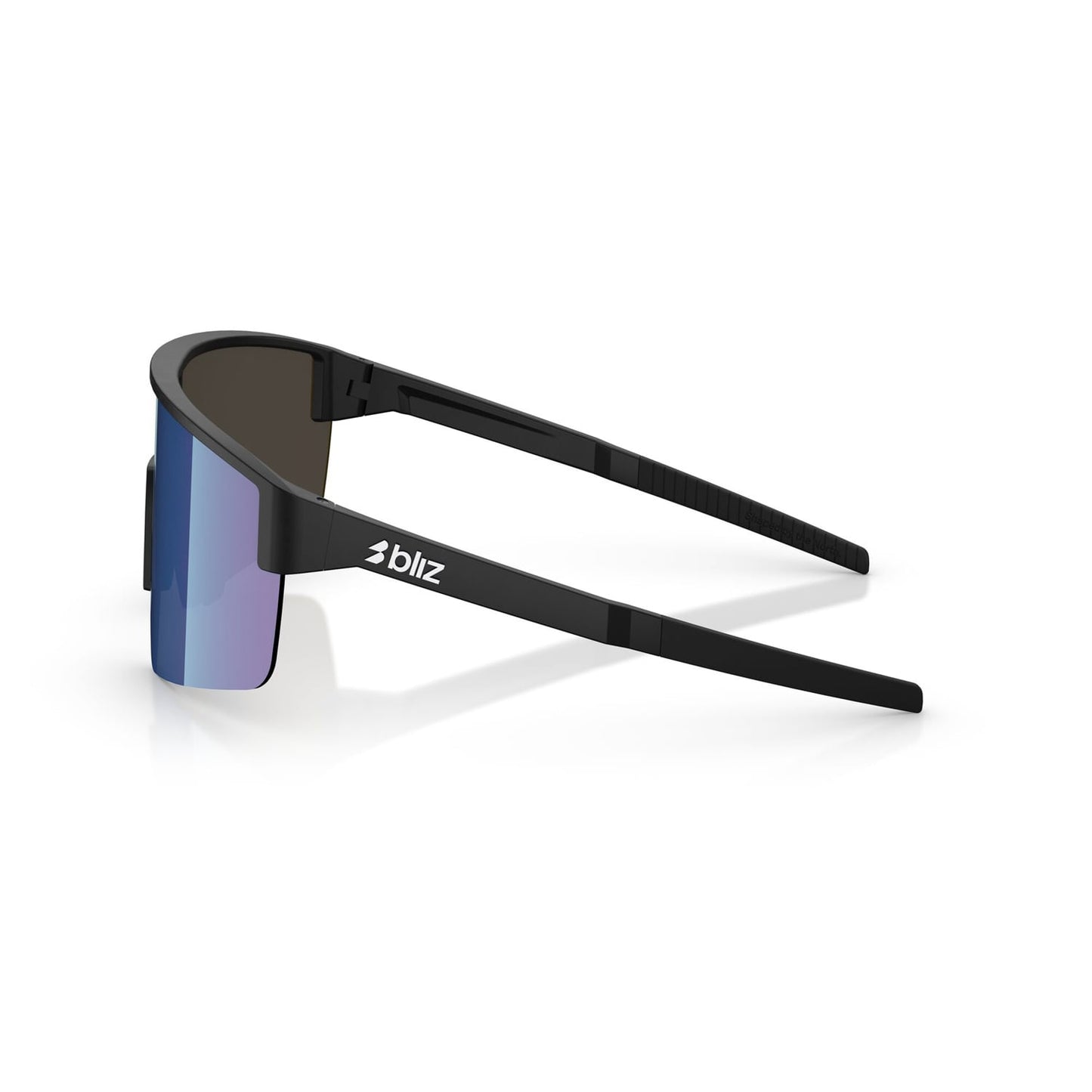 Okulary BLIZ P004 Matt Black Blue Mirror Lens