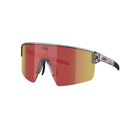 Okulary BLIZ P004 Transparent Grey Lens Red Multi