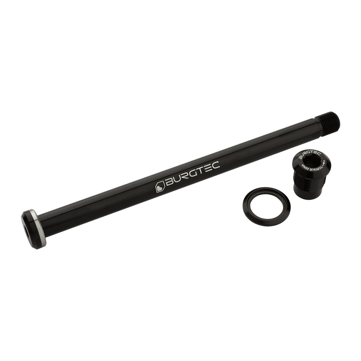 Oś tylnego koła BURGTEC 174 mm do ramy Yeti czarna