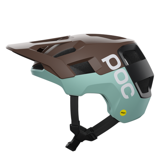 Kask MTB POC KORTAL RACE MIPS biało-brązowo-niebieski