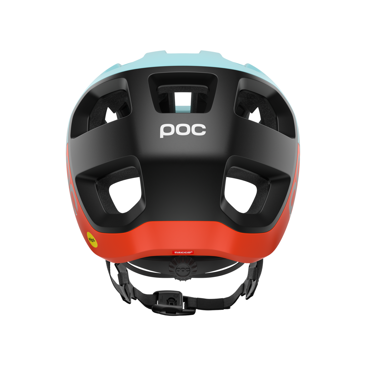 Kask MTB POC CULARIS niebieski/pomarańczowy matowy
