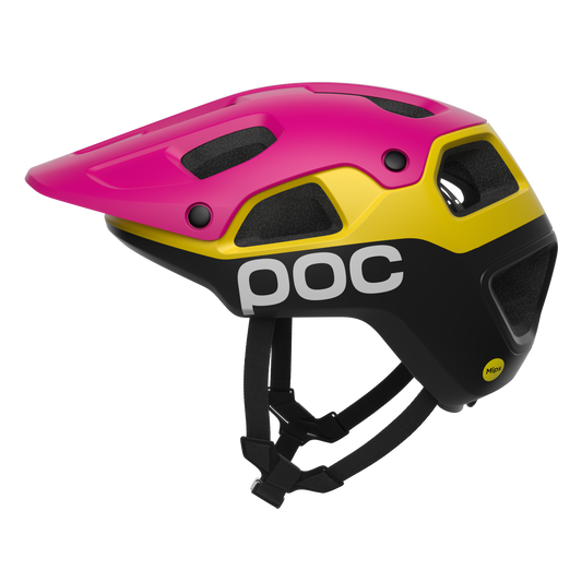 Kask MTB POC CULARIS PURE czerwony/żółty
