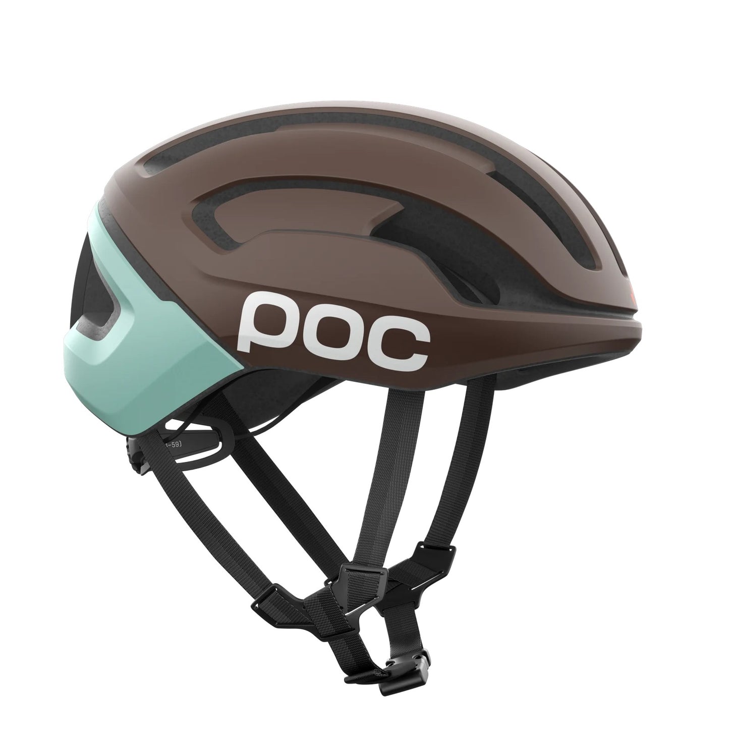 Kask szosowy POC OMNE AIR MIPS z brązowym/niebieskim logo