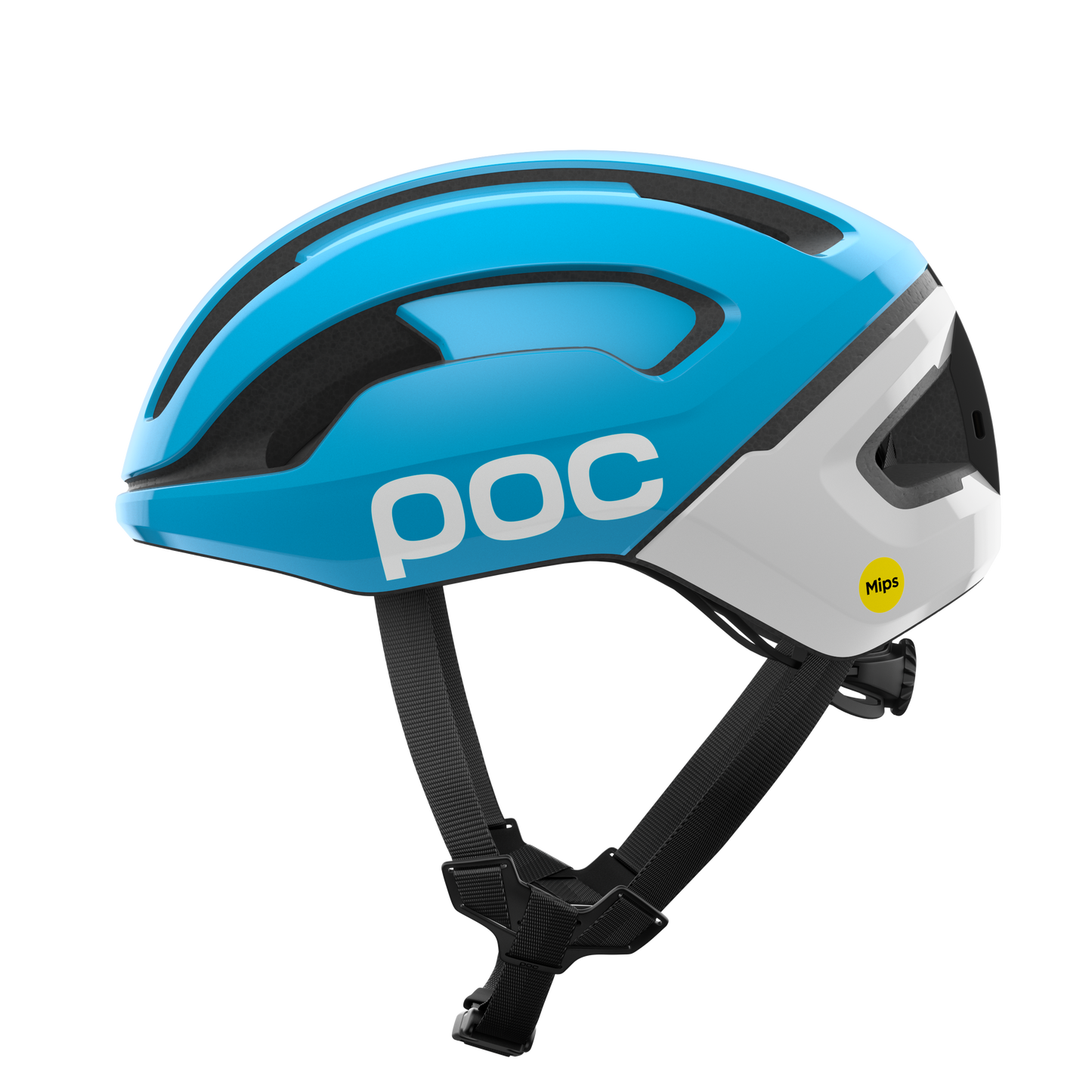 Kask szosowy POC OMNE BEACON MIPS niebieski/biały