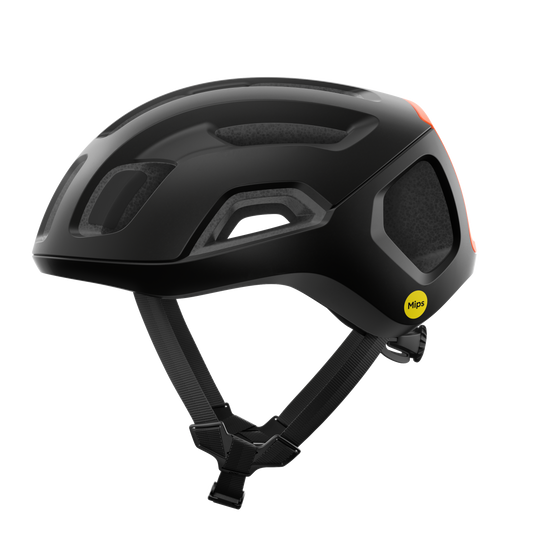 Kask szosowy POC VENTRAL AIR MIPS czarny/pomarańczowy fluo matowy