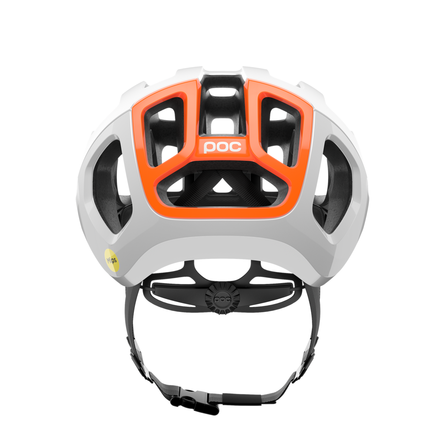 Kask szosowy POC VENTRAL AIR MIPS biały/pomarańczowy fluo