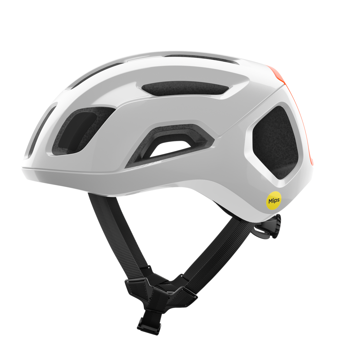 Kask szosowy POC VENTRAL AIR MIPS biały/pomarańczowy fluo