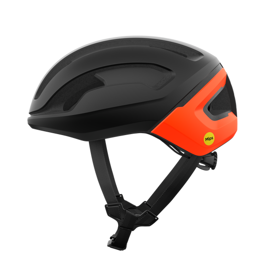 Kask szosowy POC OMNE AIR MIPS czarny mat/pomarańczowy fluo