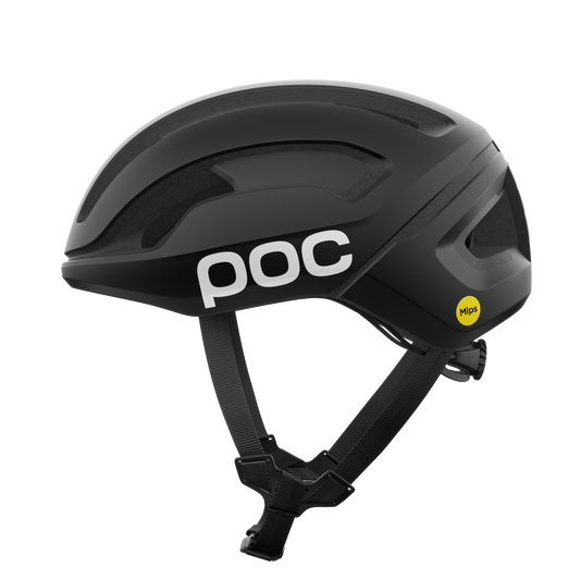Kask szosowy POC OMNE AIR MIPS Logo czarny mat/biały