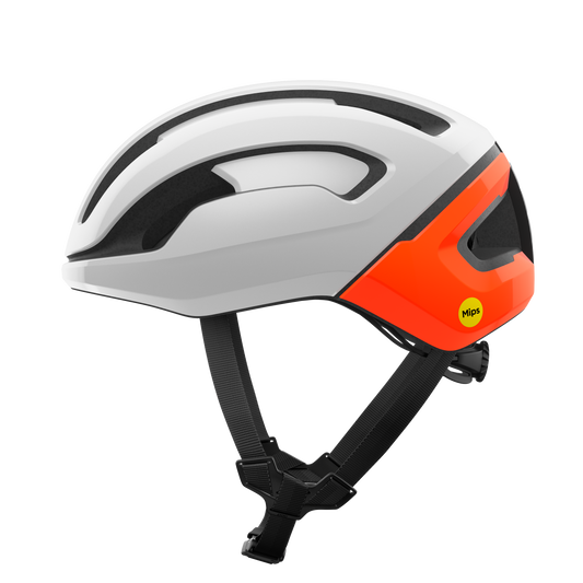 Kask szosowy POC OMNE AIR MIPS biały/pomarańczowy fluo