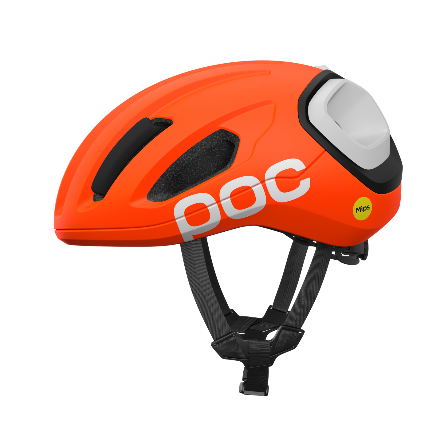 Kask szosowy POC AMIDAL matowy pomarańczowy/matowy czarny/matowy biały