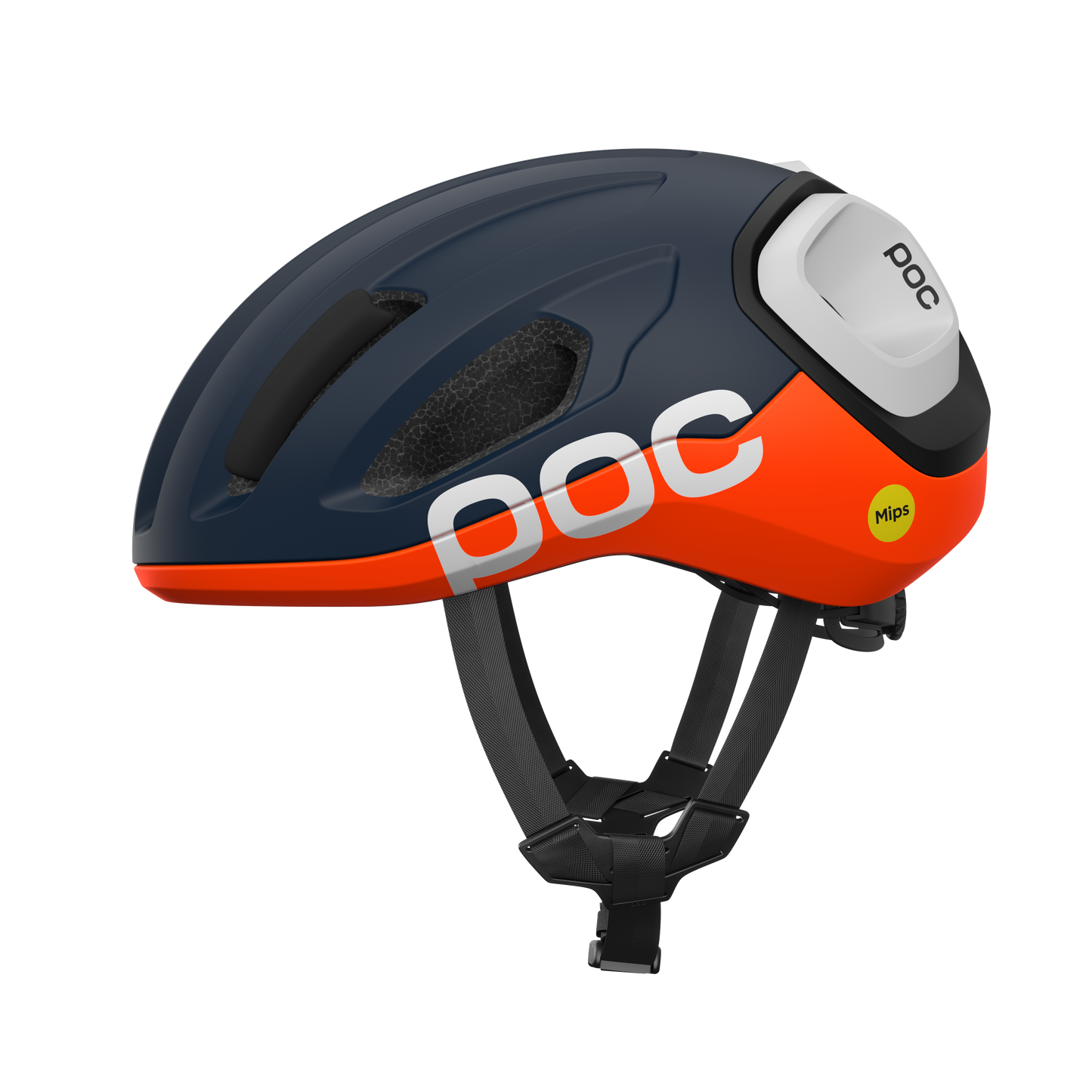 Kask szosowy POC AMIDAL Marine/Orange/Biały Matt