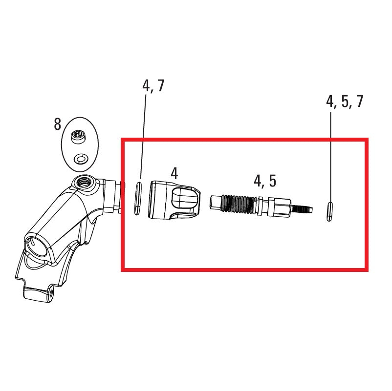 Zestaw regulacyjny ROCKSHOX XLOC FLOODGATE SPRINT/FULL SPRINT 2014-16 GOLD