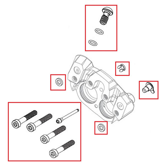 Brake caliper bolt kit SRAM SRAM MAVEN Ultimate/Silver/Bronze