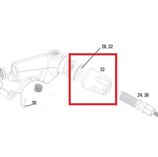 Knob Kit ROCKSHOX SPEED ADJUST. - REVERB A2-B1