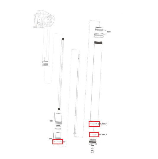 Zestaw konserwacyjny 200 godzin/rok ROCKSHOX REVERB XPLR AXS 27.2mm A1