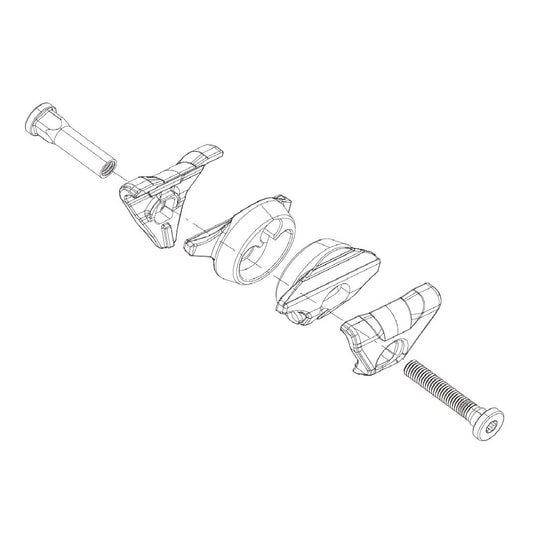 Zestaw wózka do owalnych szyn foteli ROCKSHOX Reverb AXS A1/AXS XPLR