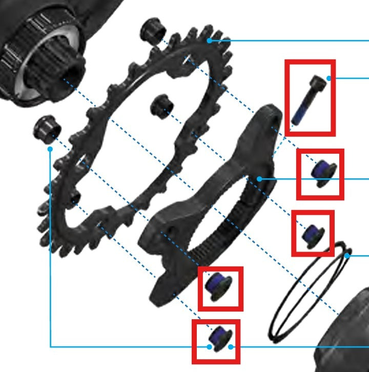 Zestaw śrub SRAM do silnika MAHLE SPECIALIZED