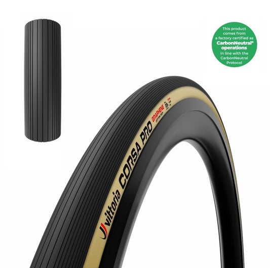 Opona VITTORIA CORSA PRO WIDE Graphene G2.0 700c Tubeless Ready Beige
