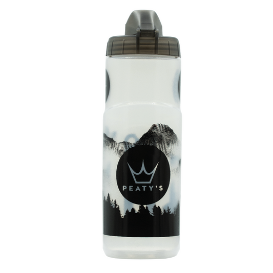 PEATY'S X FIDLOCK Mountains Bottle and Bottle Holder Kit (600ml) Transparent