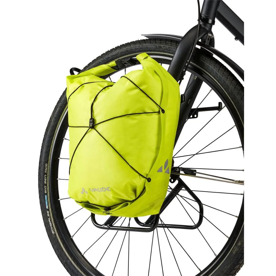 Para toreb bagażowych VAUDE AQUA FRONT LIGHT Luggage Carrier Bag 22 L Yellow