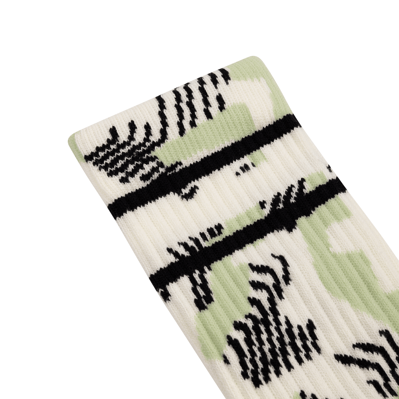 BURGTEC PATTERNED Socks - White/Green