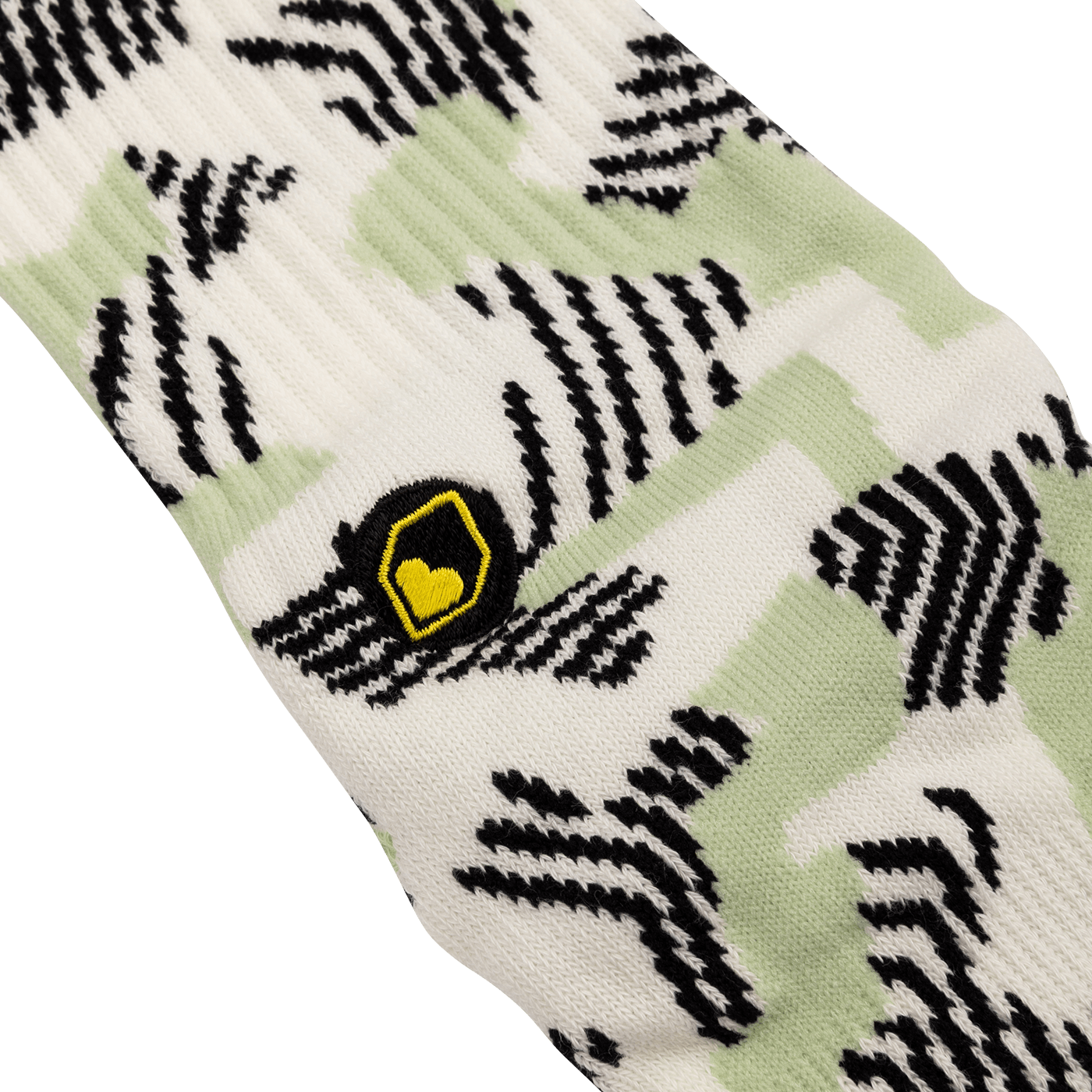 BURGTEC PATTERNED Socks - White/Green