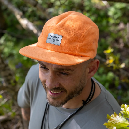 Czapka z daszkiem BURGTEC ARCADE FIVE PANEL, pomarańczowa