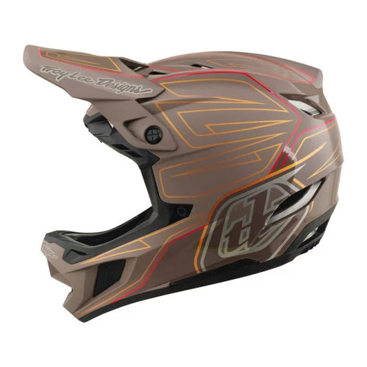 Kask MTB TROY LEE DESIGNS D4 POLYACRYLITE MIPS SHADOW PRO Brązowy
