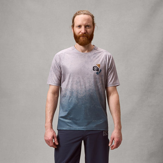 ENDURA SINGLETRACK PRINT Short Sleeve Titanium Jersey