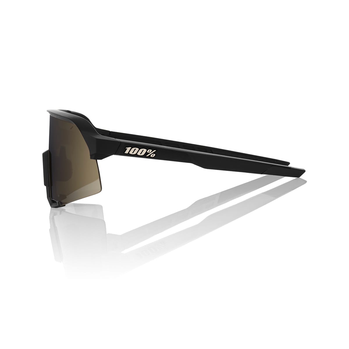 100% S3 Black Mirror Gold Glasses