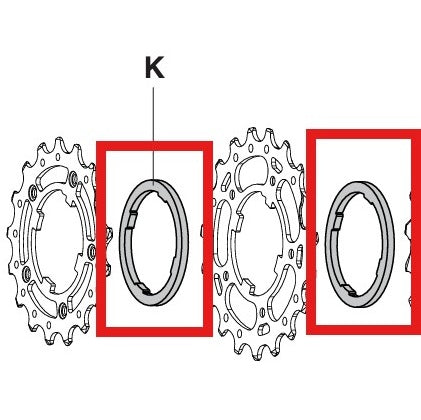 Cassette 10V CAMPAGNOLO 2.55mm spacer (BOX OF 2)