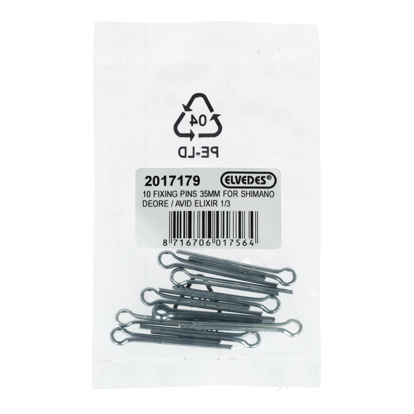 Zestaw 10 sworzni ELVEDES do Shimano Deore/Avid Elixir
