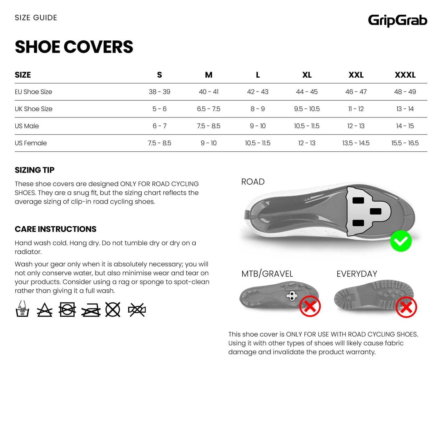 Pokrowiec na buty GRIPGRAB ARTIC 2 WATERPROOF ROAD czarny