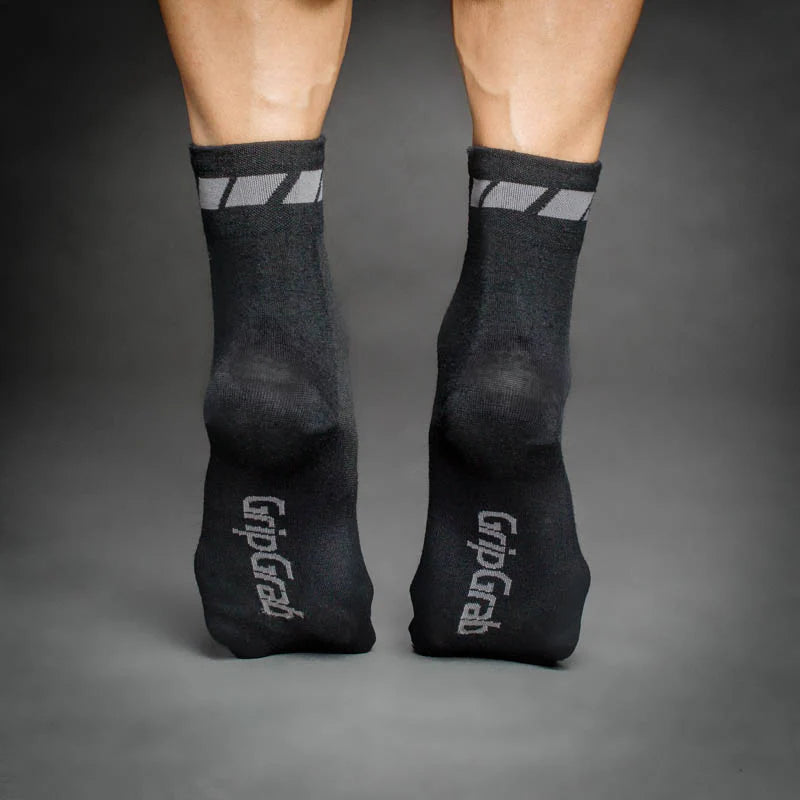 GRIPGRAB MERINO REGALAR Socks Black (x3)