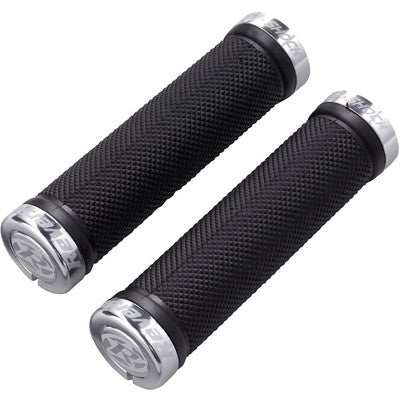 Uchwyty REVERSE Components R-SHOCK Lock-On czarny/srebrny