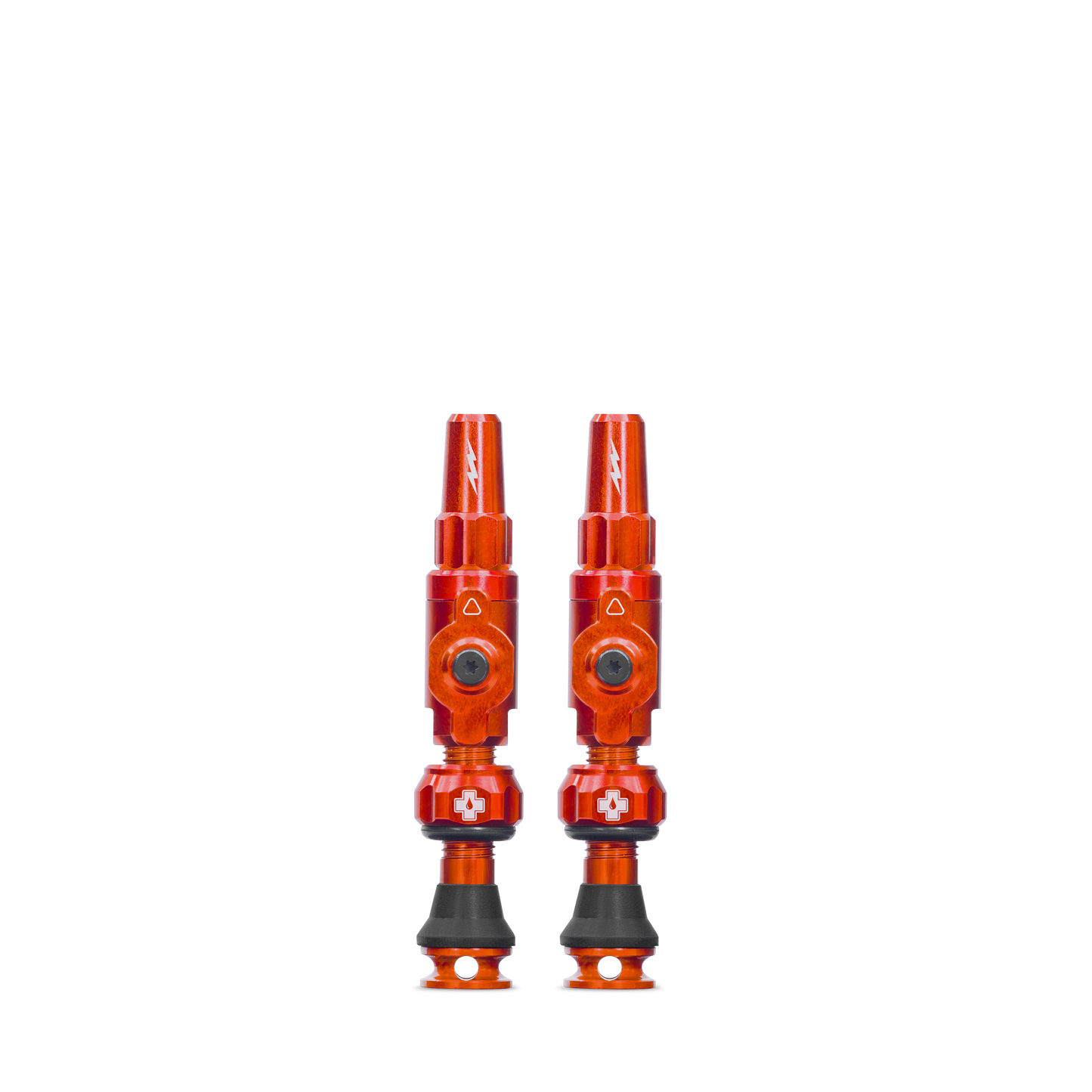 Zawory bezdętkowe MUC-OFF Big Bore Lite (Presta) Small Orange