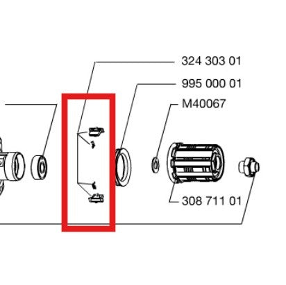 ZESTAW KLUCZY ZWALNIAJĄCYCH MAVIC FTSX (KOŁA DO ROWERÓW GÓRSKICH)
