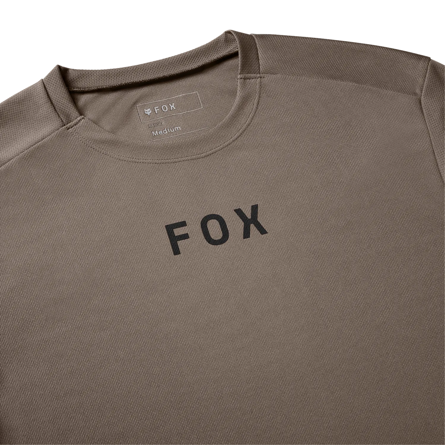 Koszulka z krótkim rękawem FOX RANGER WORDMARK brązowa gałka muszkatołowa