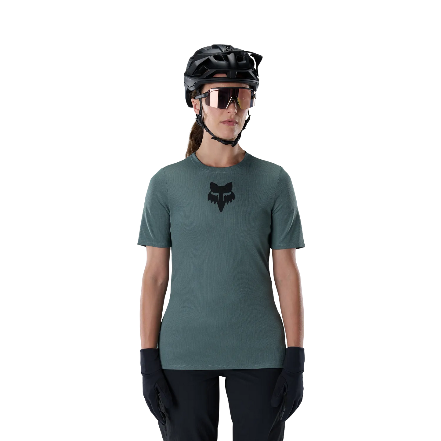 Koszulka rowerowa FOX RANGER FOX HEAD Krótki Rękaw Damska Szałwiowa